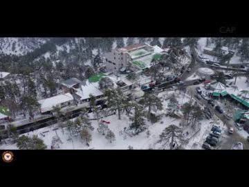 Troodos Snowday by drone